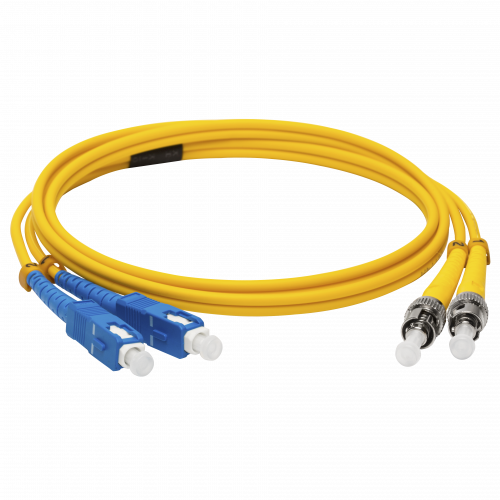 LANMASTER optical patch cord, LSZH, ST/UPC-SC/UPC, SM